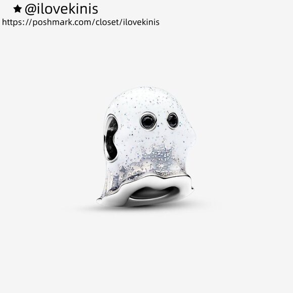 Pandora Glow-in-the-dark Boo Ghost Charm - Picture 1 of 4